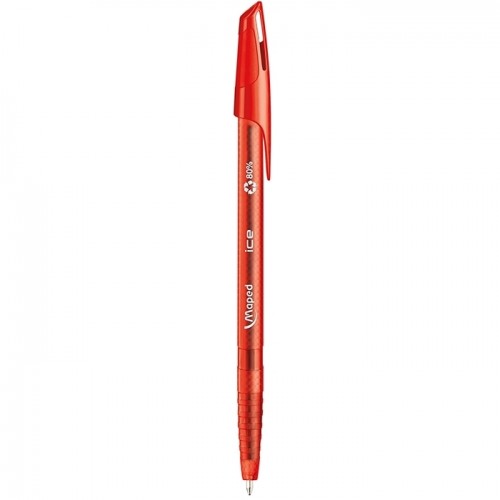 Maped Ballpoint Pen Cap Medium Red Ref 224432